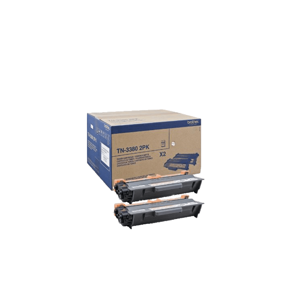 brother TN-3380 schwarz Toner, 2er-Set