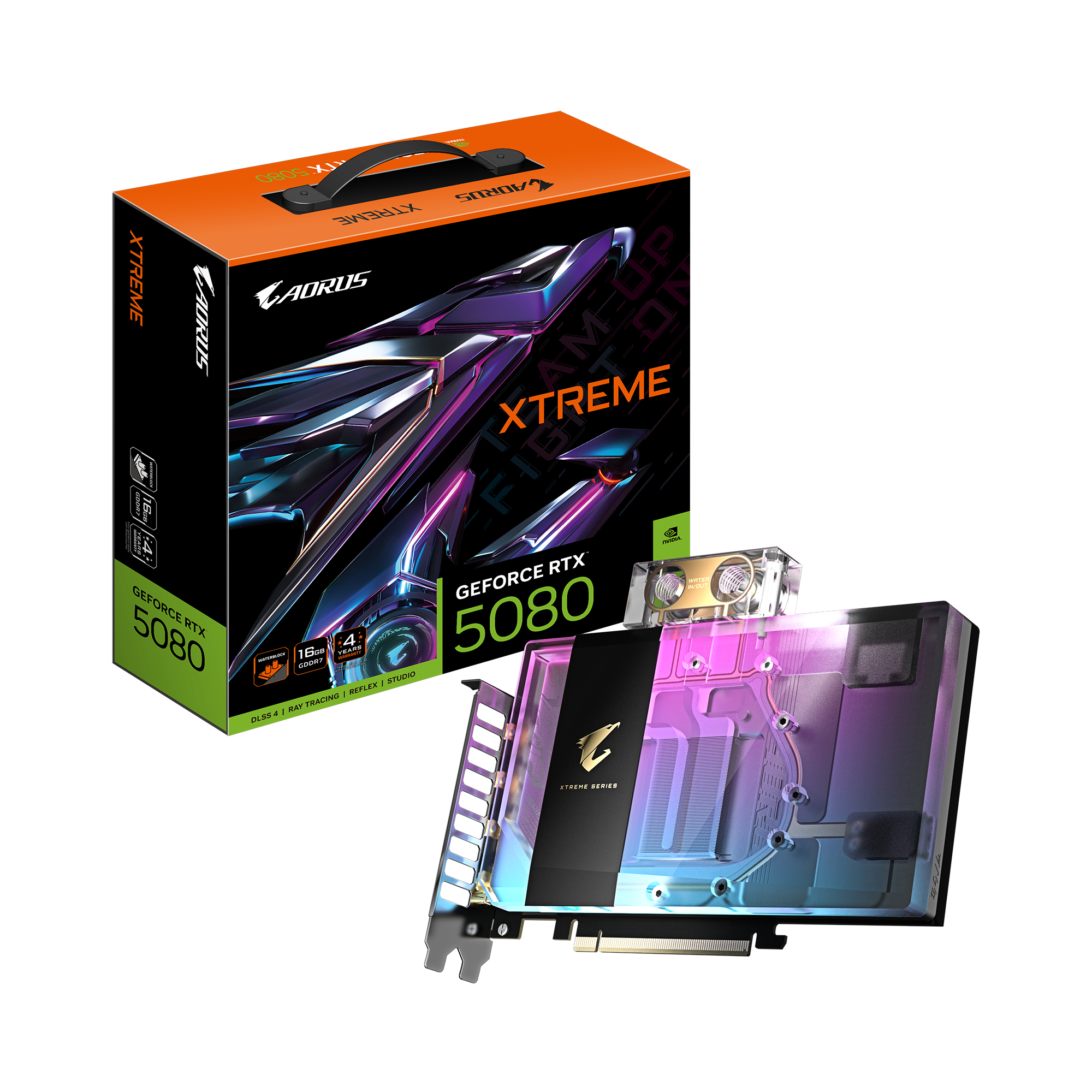 Gigabyte RTX5080 AORUS Xtreme WF WB 16GB GDDR7 HDMI 3xDP