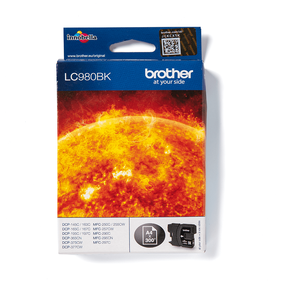 LC-980BK INK CARTRIDGE BLACK F/ DCP-145 -165C