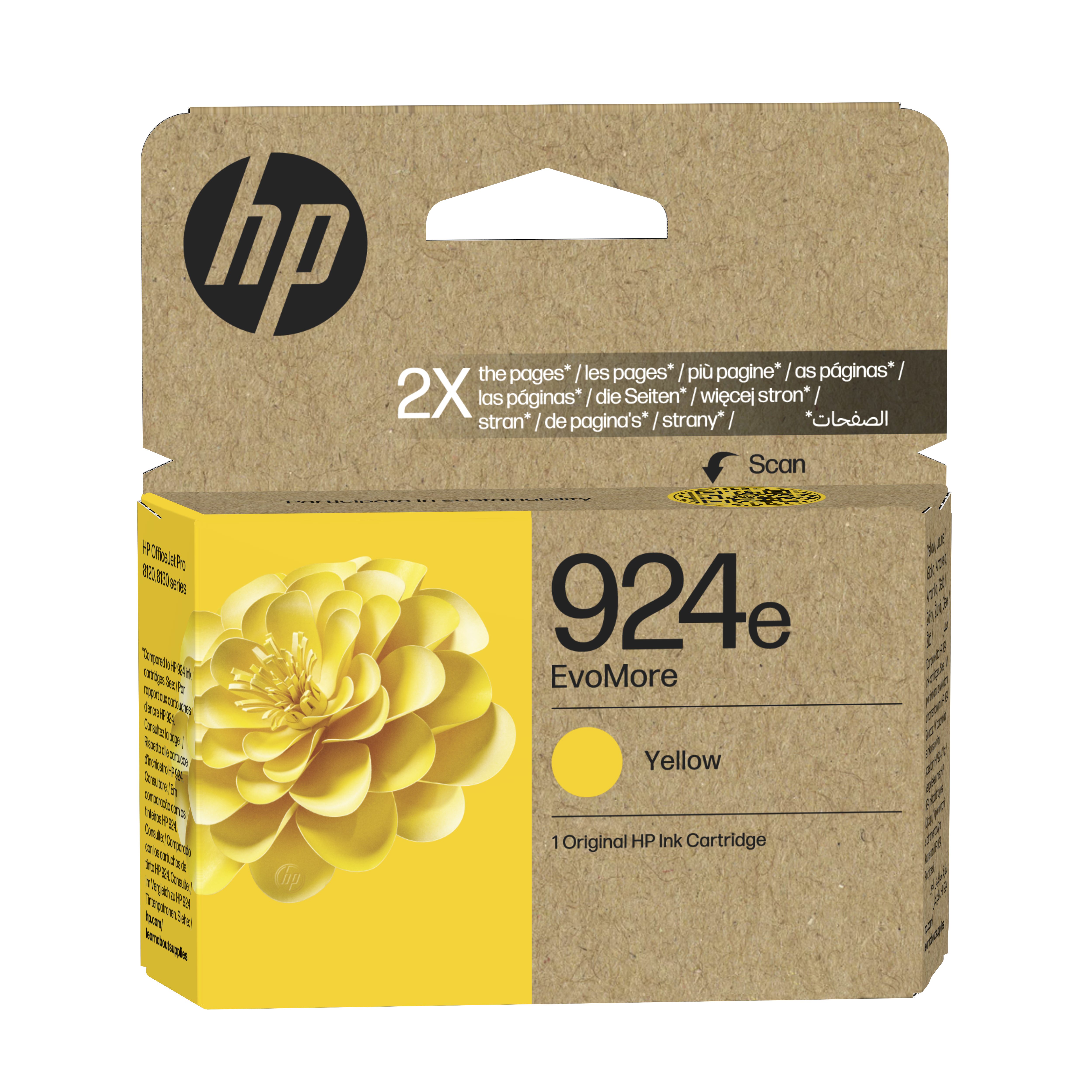 HP 924e(4K0U9NE) gelb Druckerpatrone