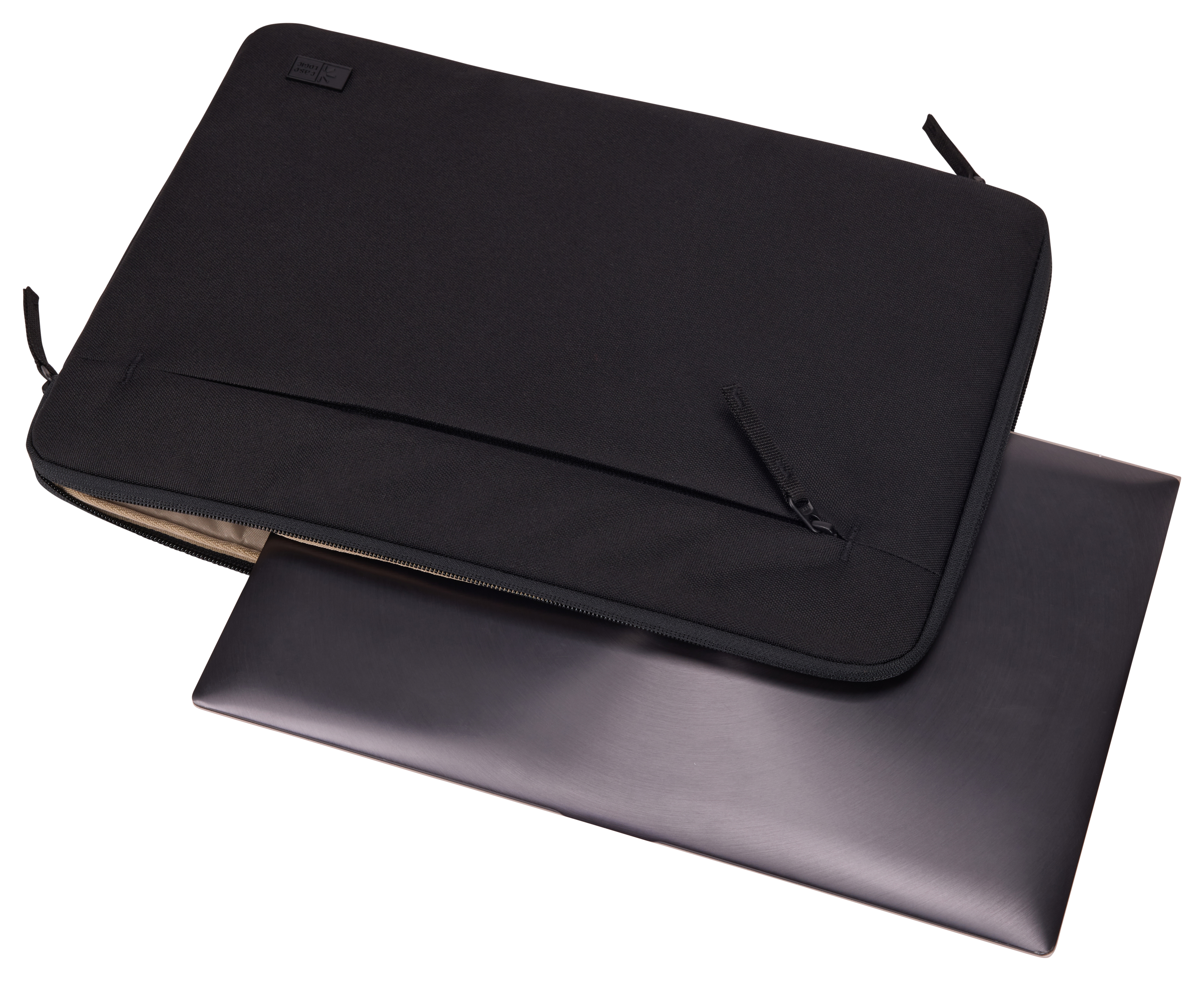 case LOGIC® Laptophülle Invigo Polyester schwarz bis 35,6 cm (14 Zoll)