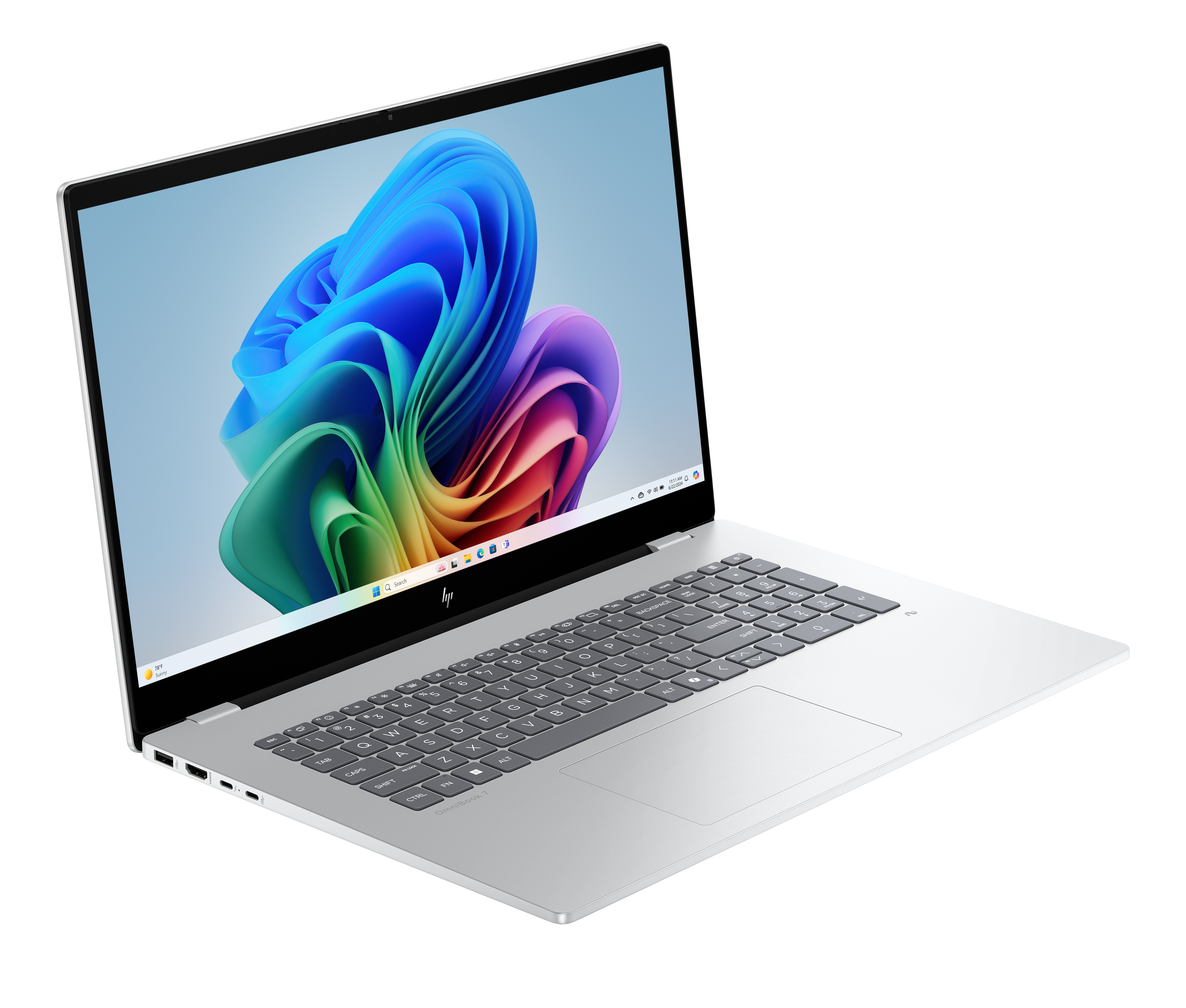 HP OmniBook 7 17-dc0076ng Laptop 43,9 cm (17,3 Zoll), 32 GB RAM, 1 TB SSD, Intel® Core™ Ultra 7 258V