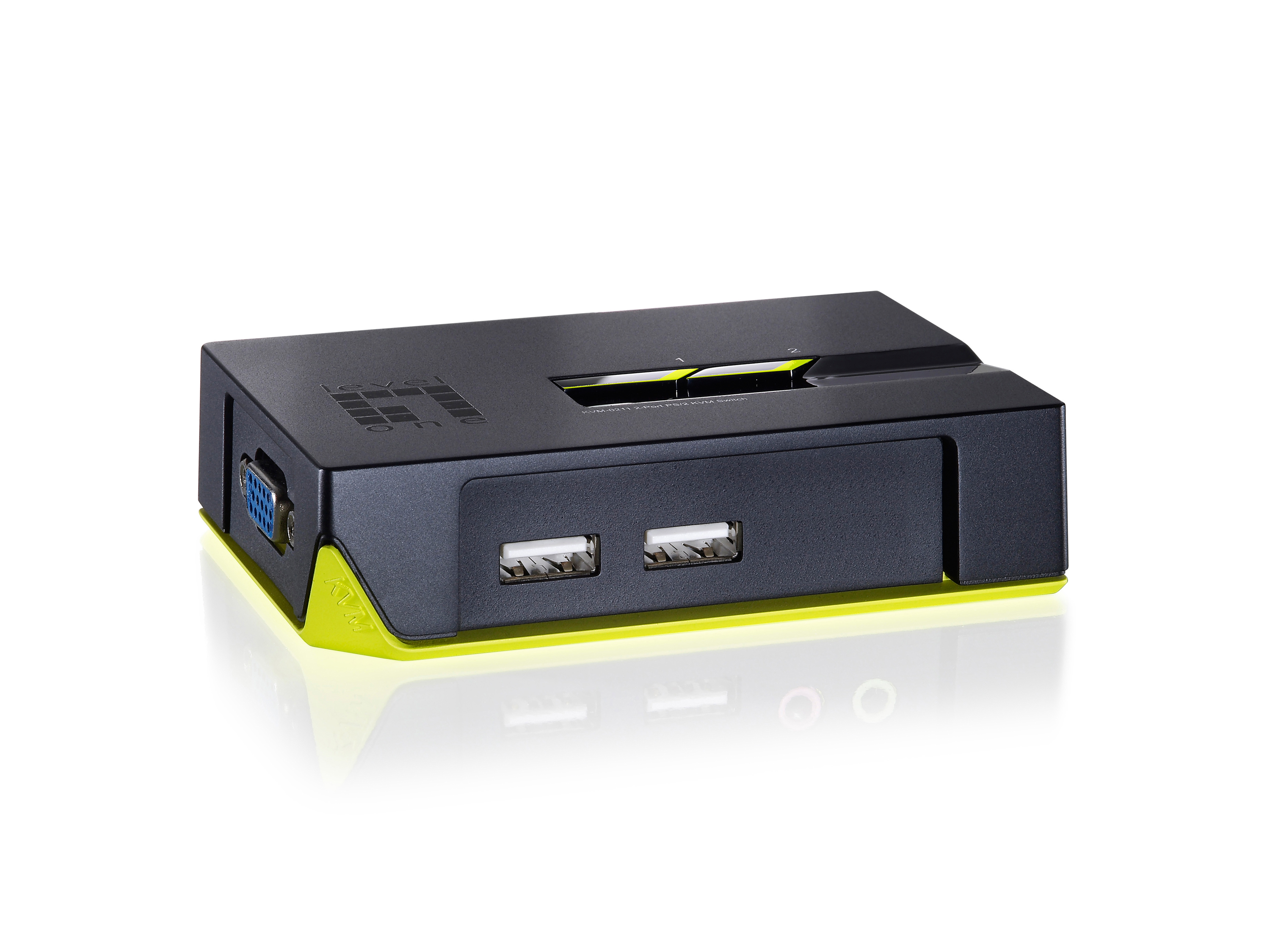 LevelOne KVM Switch 2-Port USB VGA sw