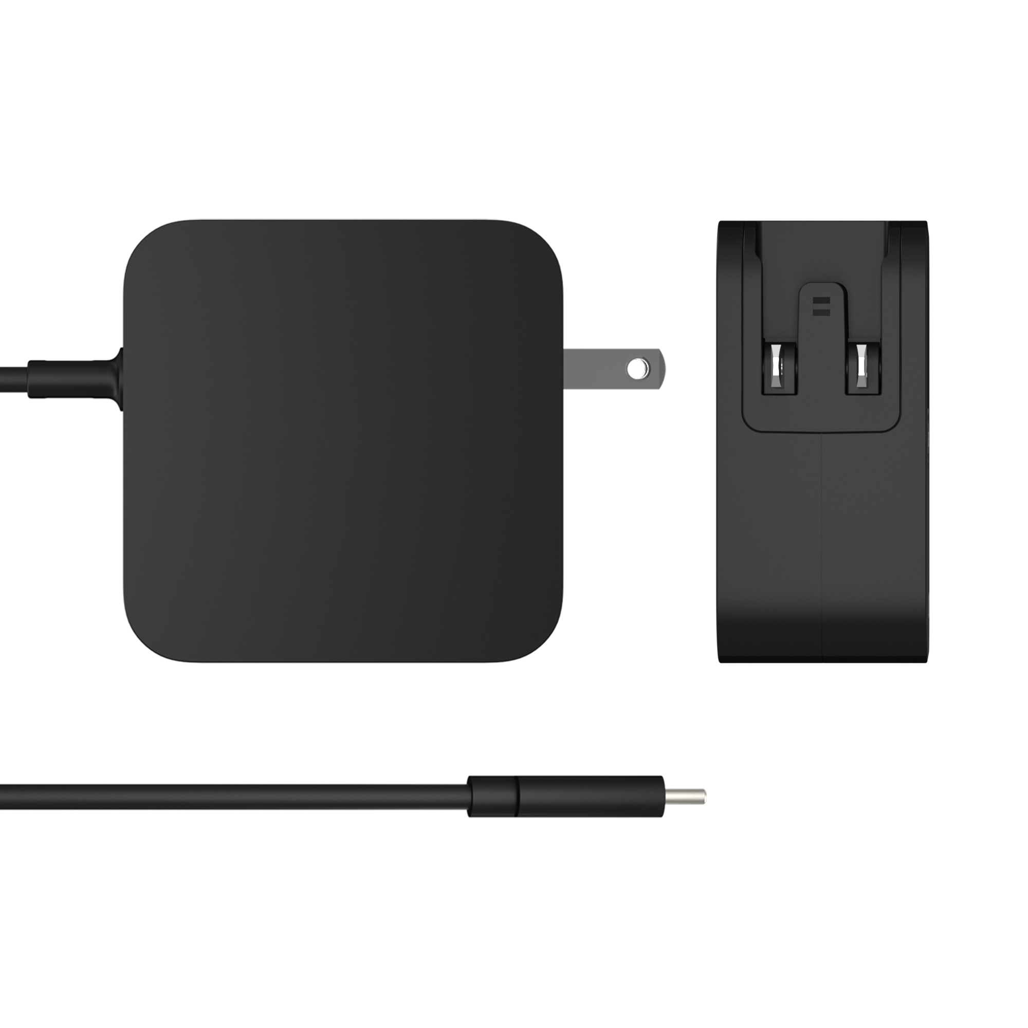 102W GAN PD USB-C 2-PORT CHARGER CHANGEABLE AC PLUGS