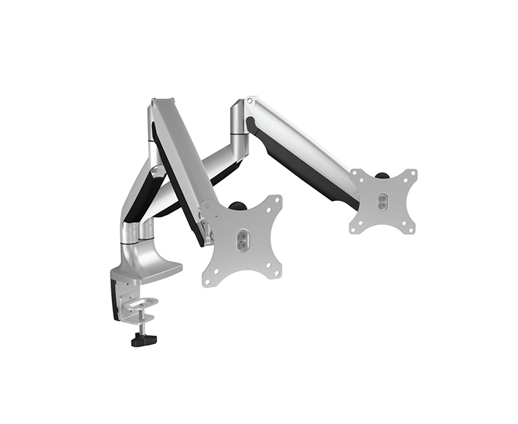 Monitor Arm IcyBox 2 Monitore bis zu 32/9kg neig&schw si retail
