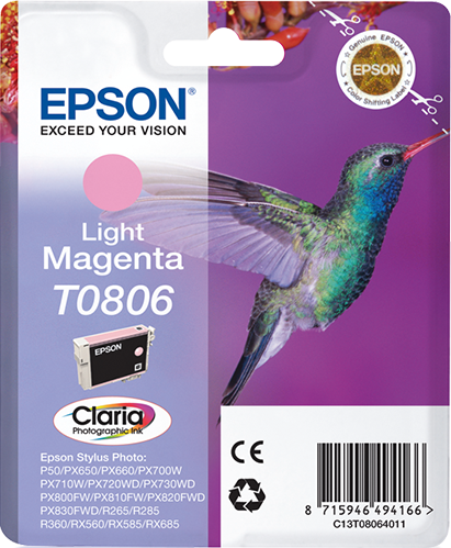 EPSON T0806 (Kolibri) light magenta Druckerpatrone