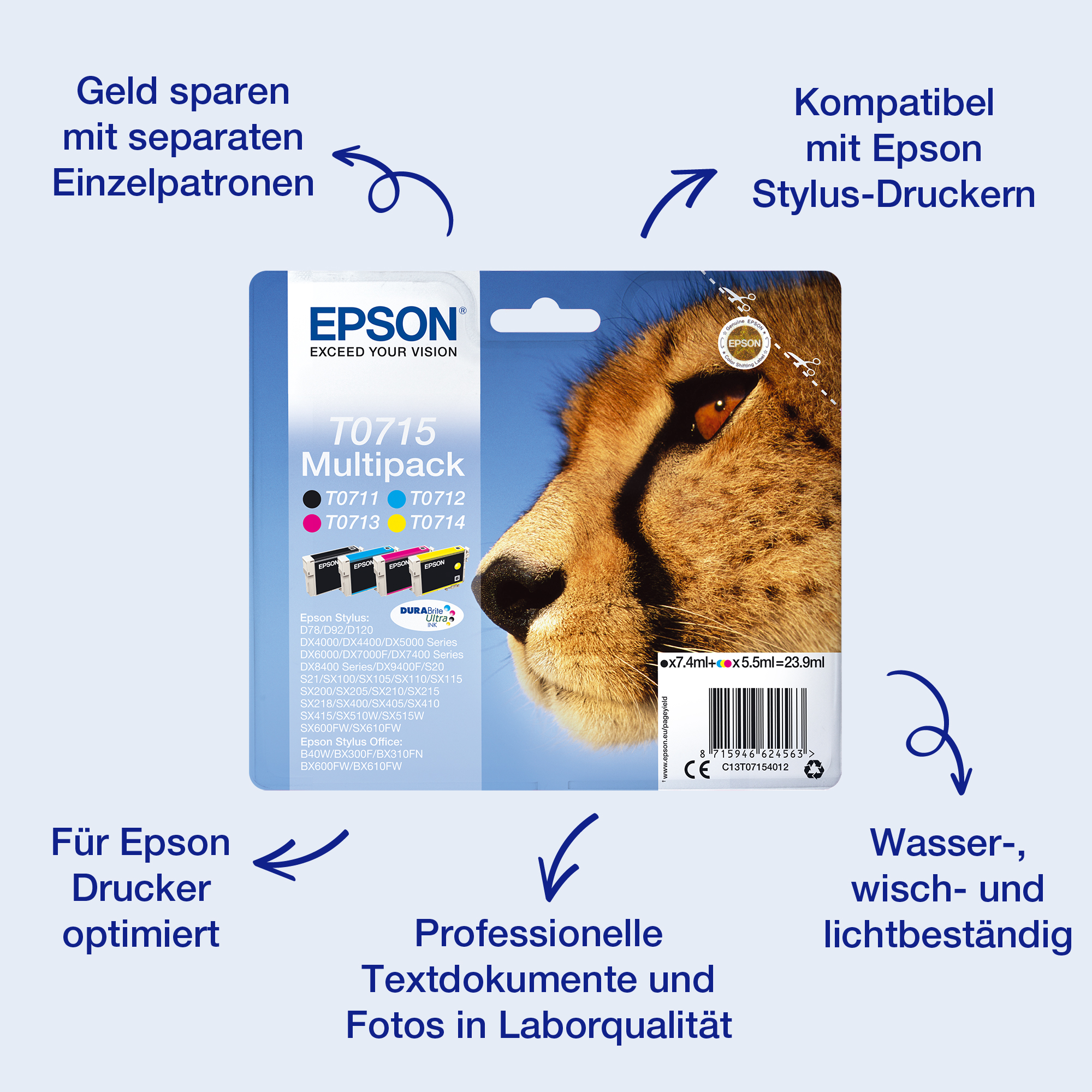 EPSON 2LB EasyMail MP Cheetah DURABrite Ultra CMYK