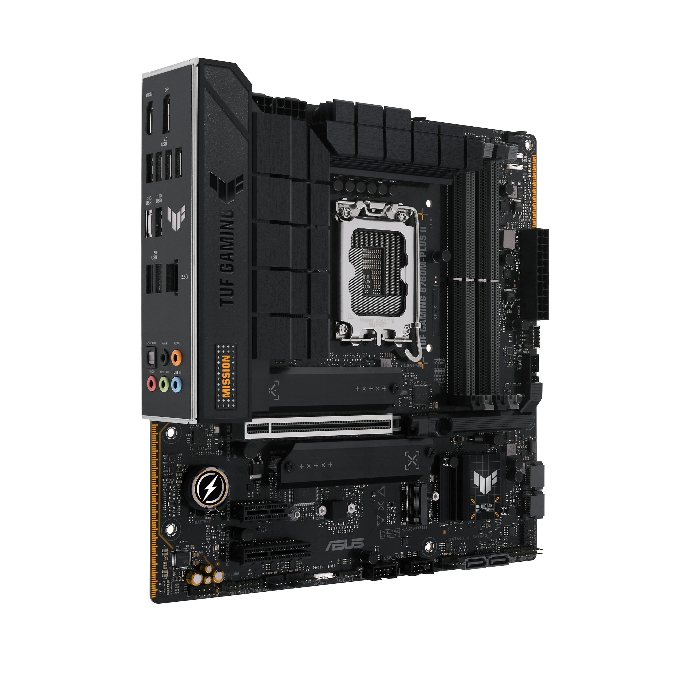 ASUS TUF GAMING B760M-PLUS II LGA 1700 4xDDR5 microATX 4xSATA MB 1xHDMI 1xDP 3xM.2