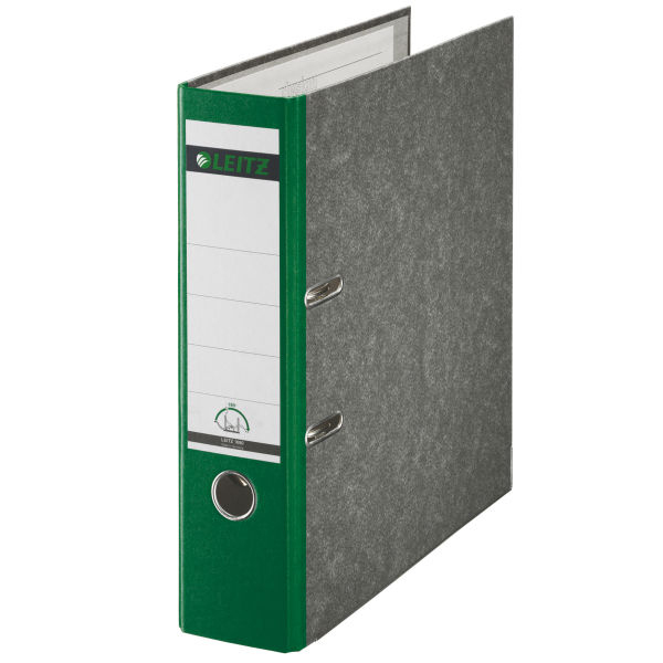 LEITZ 1080 Ordner grün marmoriert Karton 8,0 cm DIN A4, 1 St.
