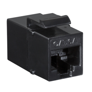 Logilink Keystone Kupplung 2X RJ45 UTP 14.6mm, Cat6A, schw.