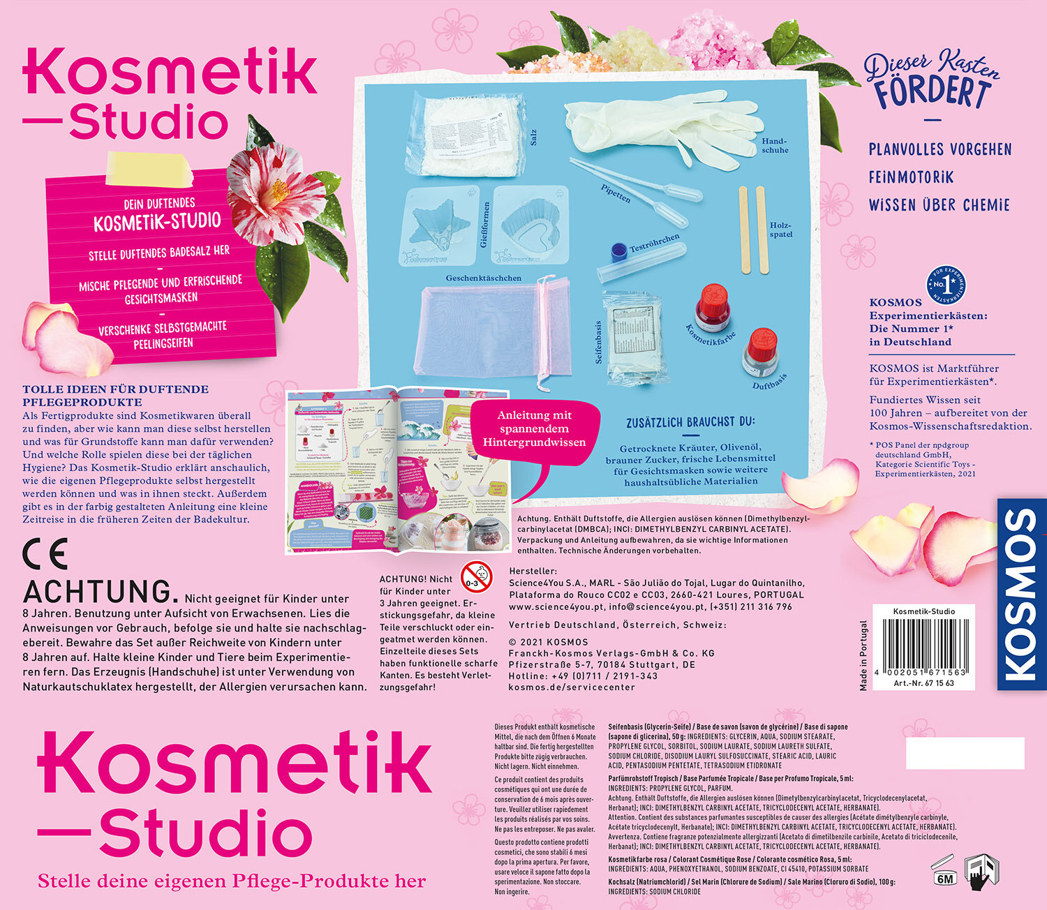 Kosmetik-Studio, Experimentierkasten