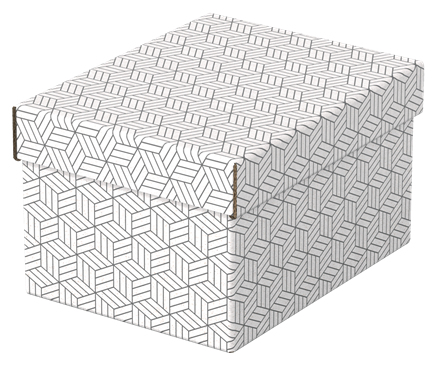 Esselte Home Aufbewahrungsboxen 6,5 l weiß 20,0 x 25,5 x 15,0 cm, 3 St.