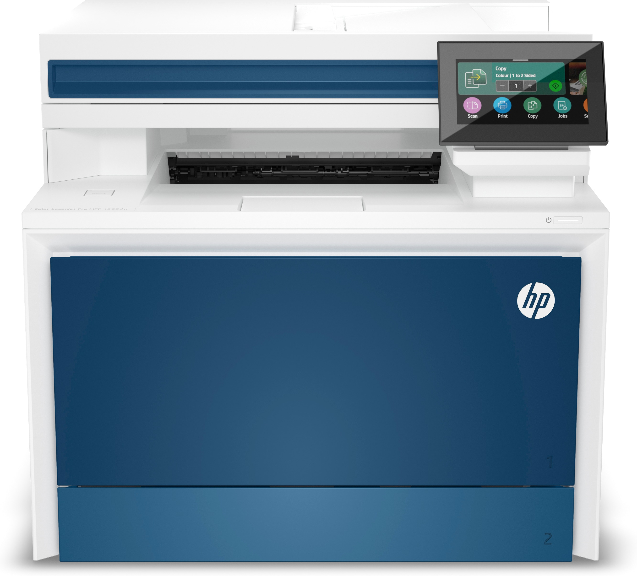 HP Color LaserJet Pro MFP 4302dw 3 in 1 Farblaser-Multifunktionsdrucker weiß