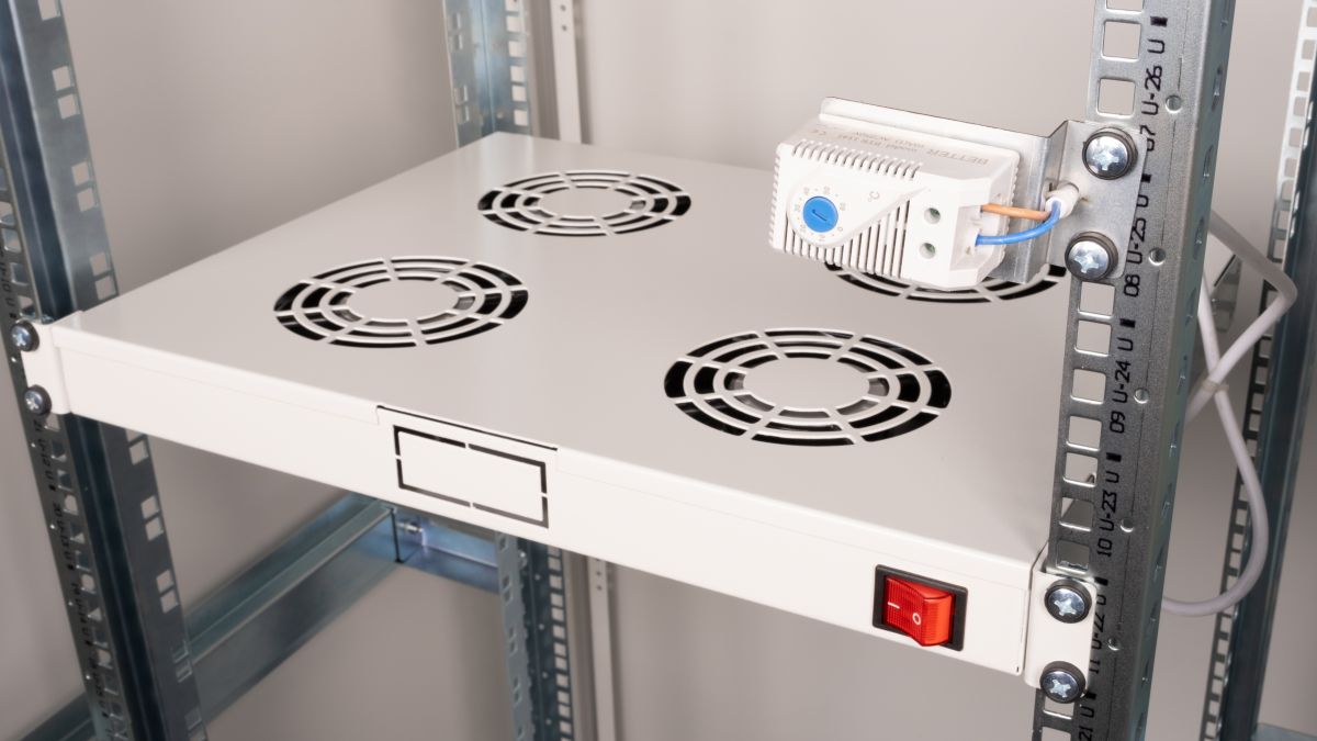 Equip 19 Lüfter für Serverschränke/4xLüfter 1U RAL7035