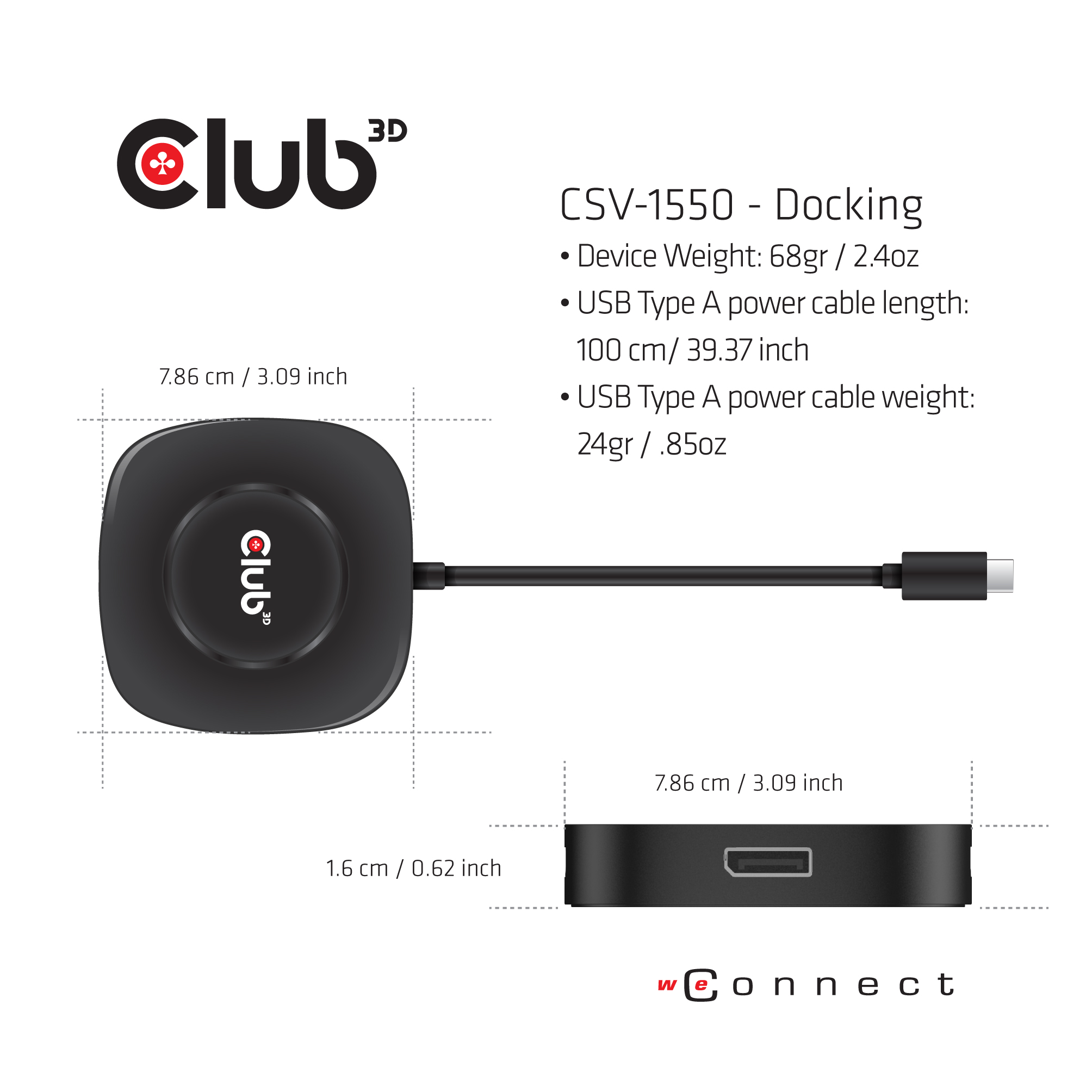 Club3D MST-Hub USB 3.2 Typ C > 3x DisplayPort 1.4 St/Bu retail