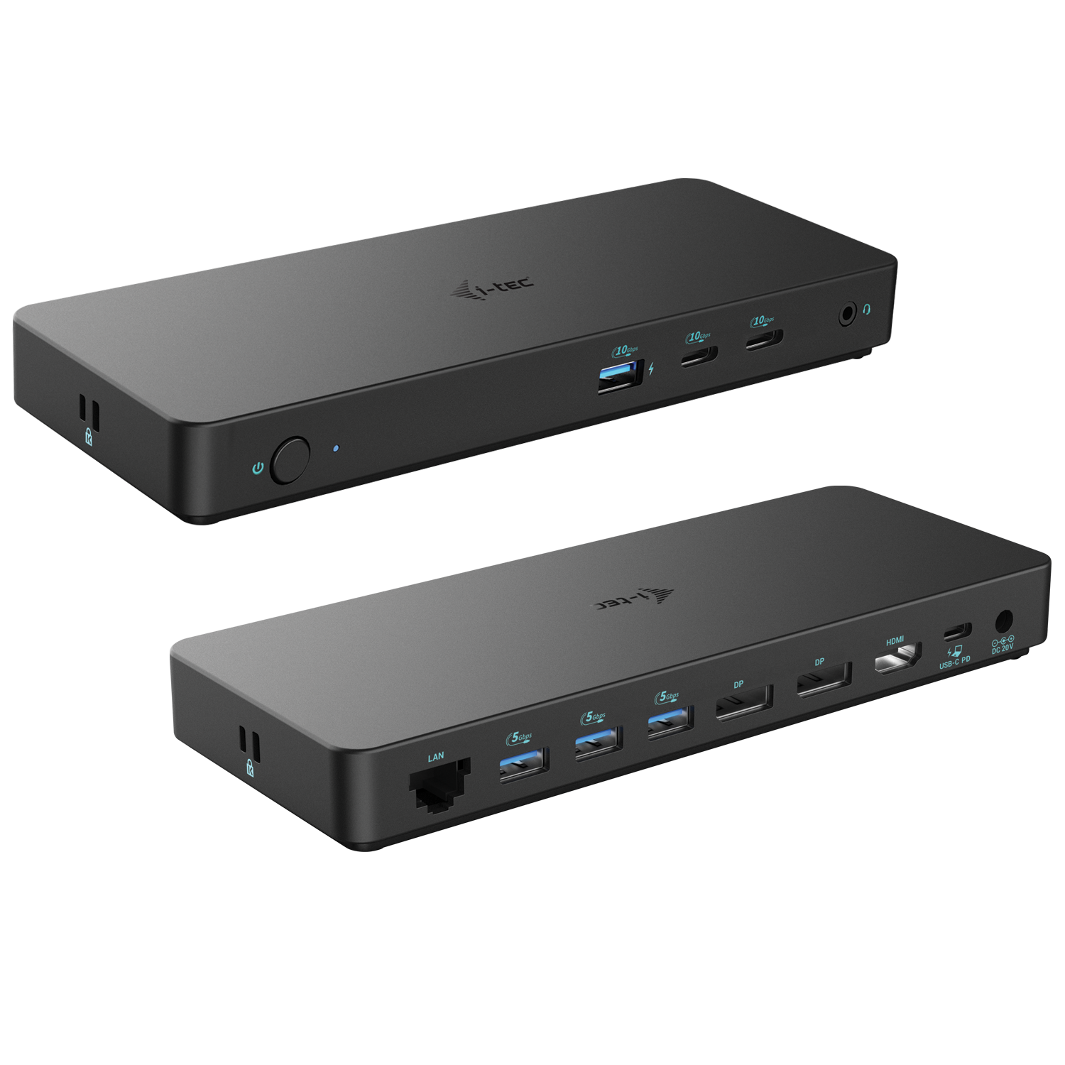 I-TEC USB-C Triple 4K Display Docking Station Gen2 2xDP 1xHDMI 1xGLAN 3xUSB 3.2 Gen1 1xUSB 3.2 Gen2 2xUSB-C Gen2 1xAudio/Mic PD100W