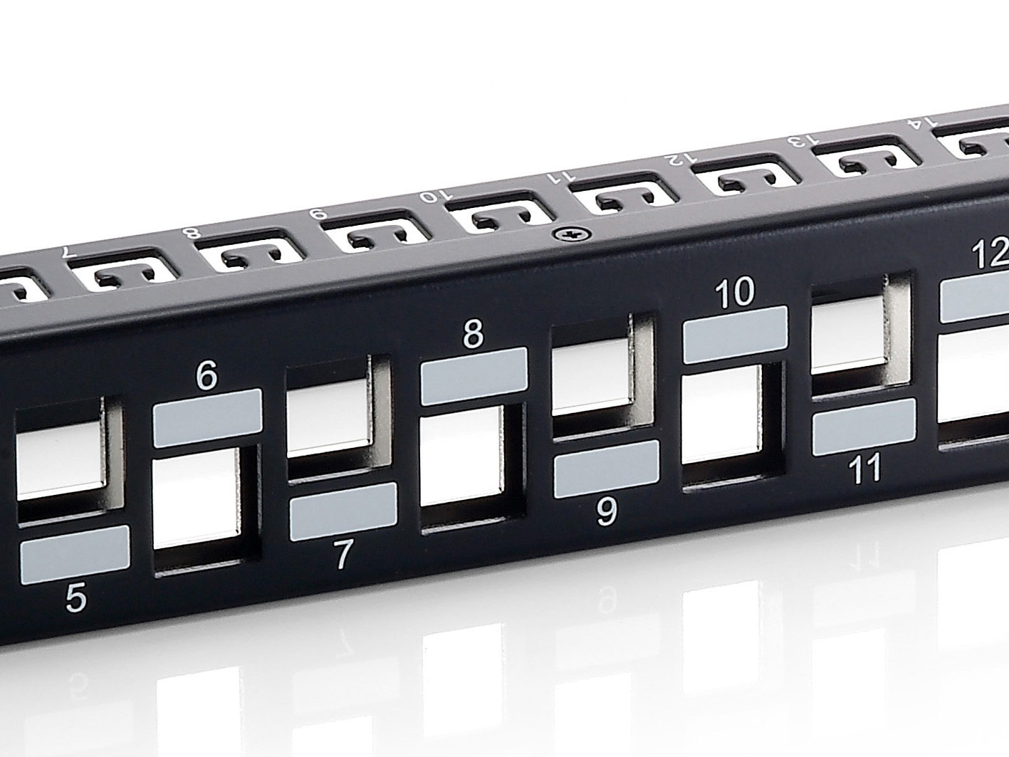 Equip 19 Patchpanel 24xKeystones FTP 1U LSA/110 RAL9005