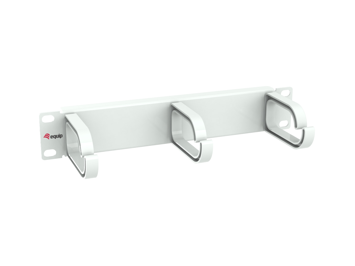 Equip 10 Kabelmanagement 3xPlastikringe 1U RAL7035