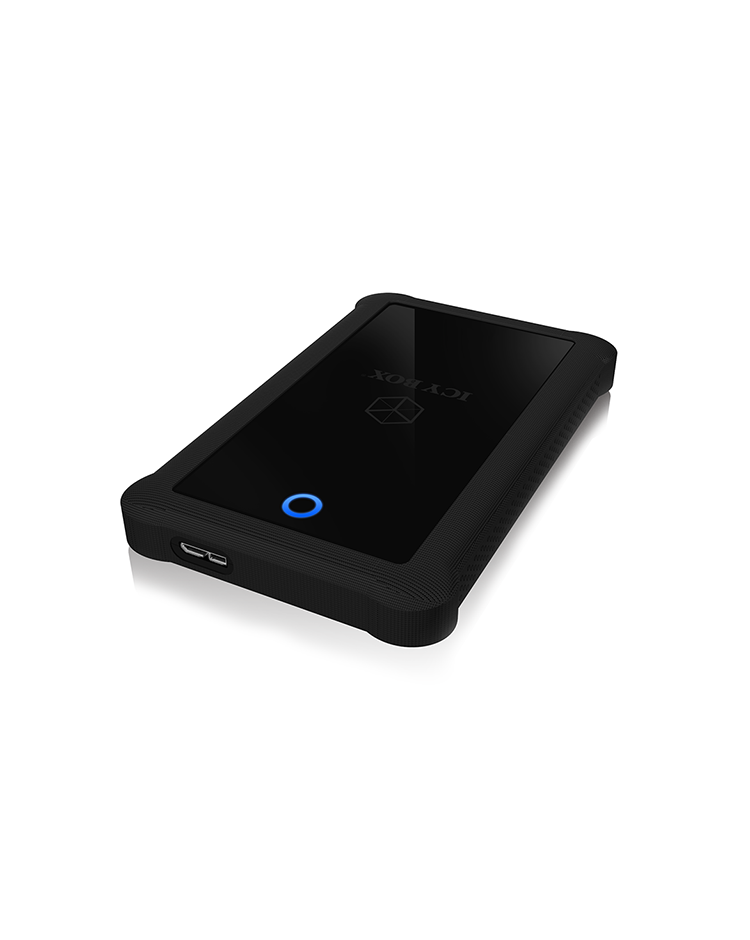 Geh. IcyBox USB 3.0 2,5 SATA3 HDD/SSD -> PC/MAC Silikon sw retail
