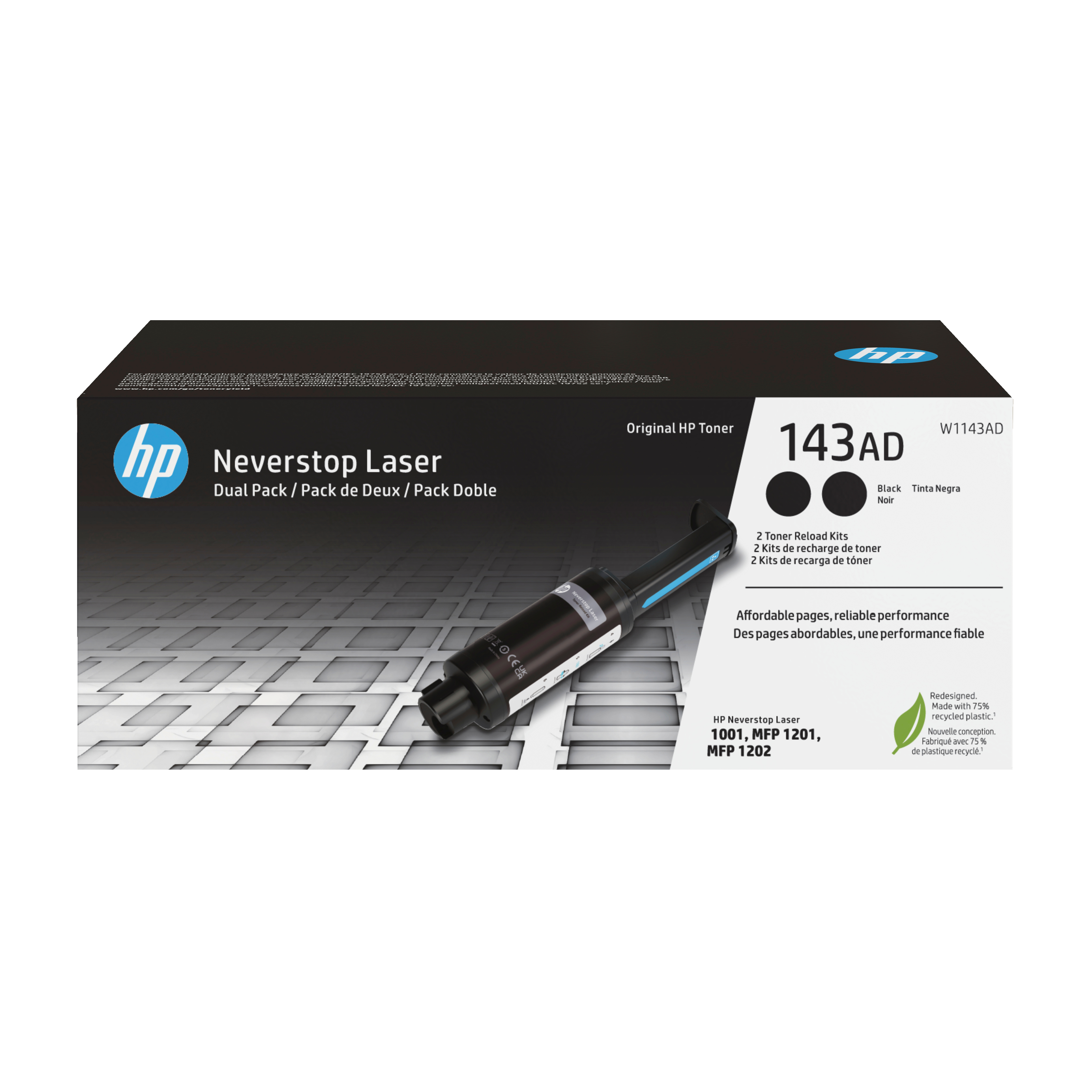HP 143AD 2x Schwarz Tonerpatrone
