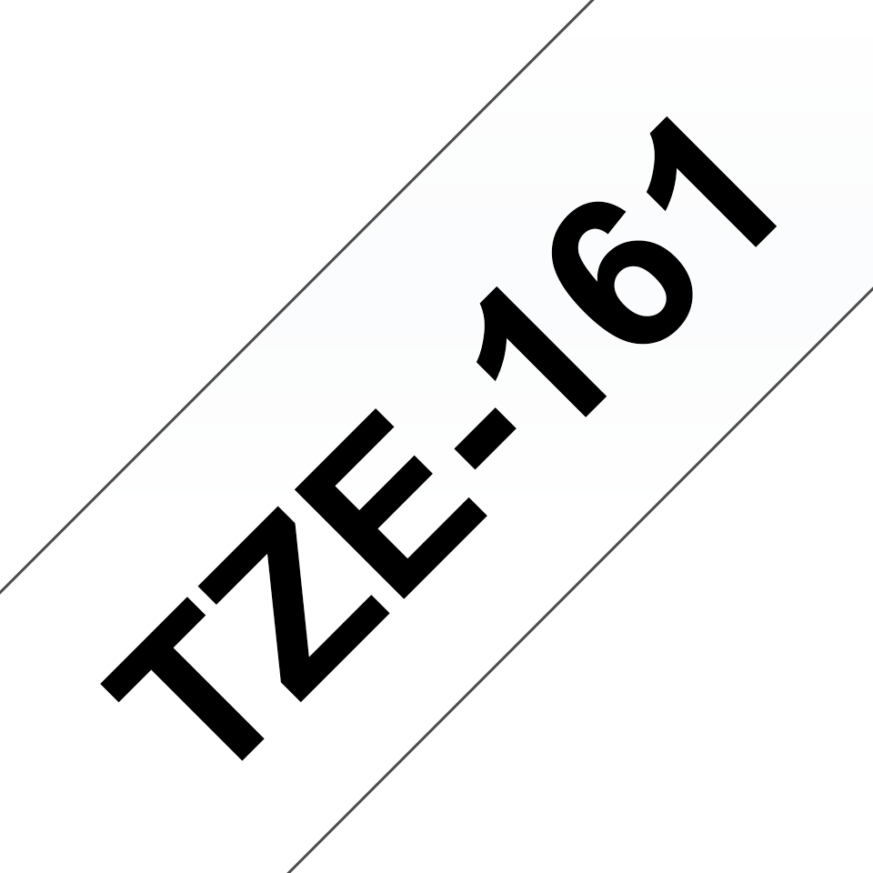 brother Schriftband TZe-161 TZE161, 36 mm, schwarz auf transparent, 1 St.