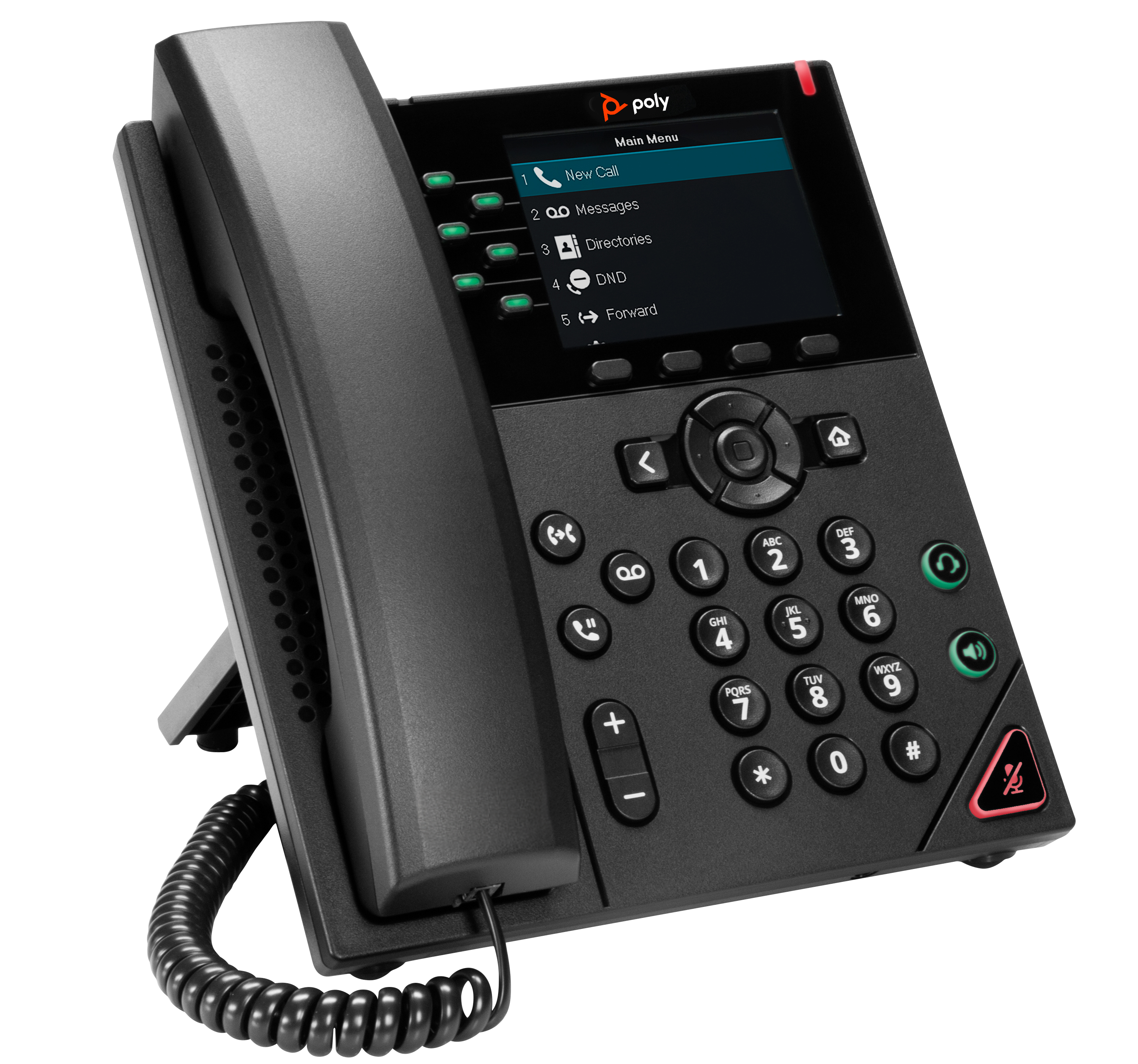 POLYCOM VVX 350 6-line Desktop Business IP Phone w