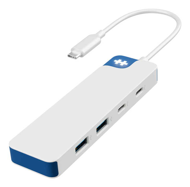 HYPERDRIVE FLEX 4 PORT USB-C COMBO HUB (BLUE)