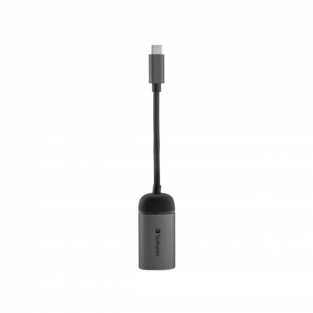 USB-C Verbatim zu Gigabit Ethernet Adapter 10 cm Kabel