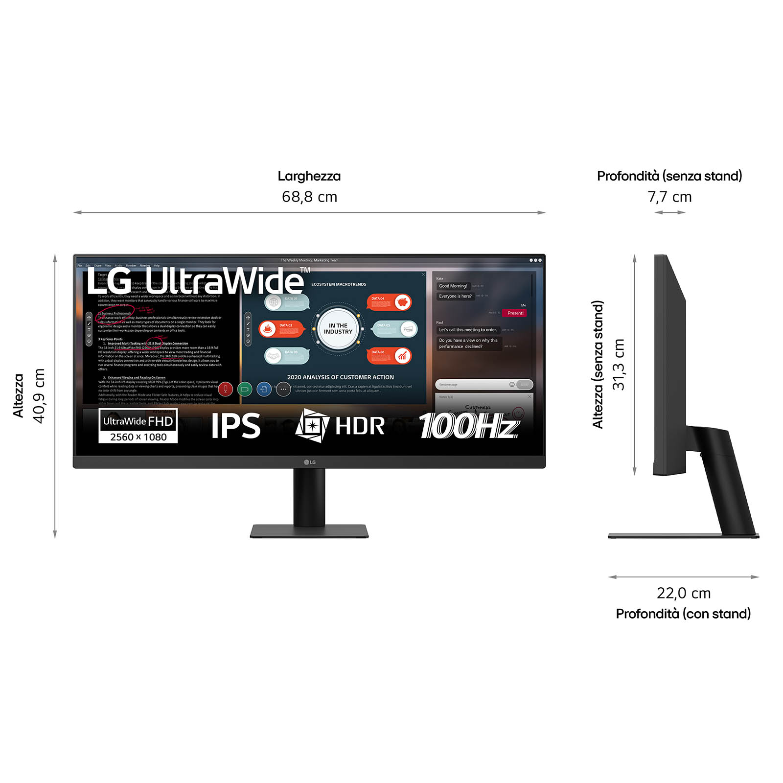 TFT LG UltraWide 29U511A-B 73cm (29)LED,HDMI,DisplayPort