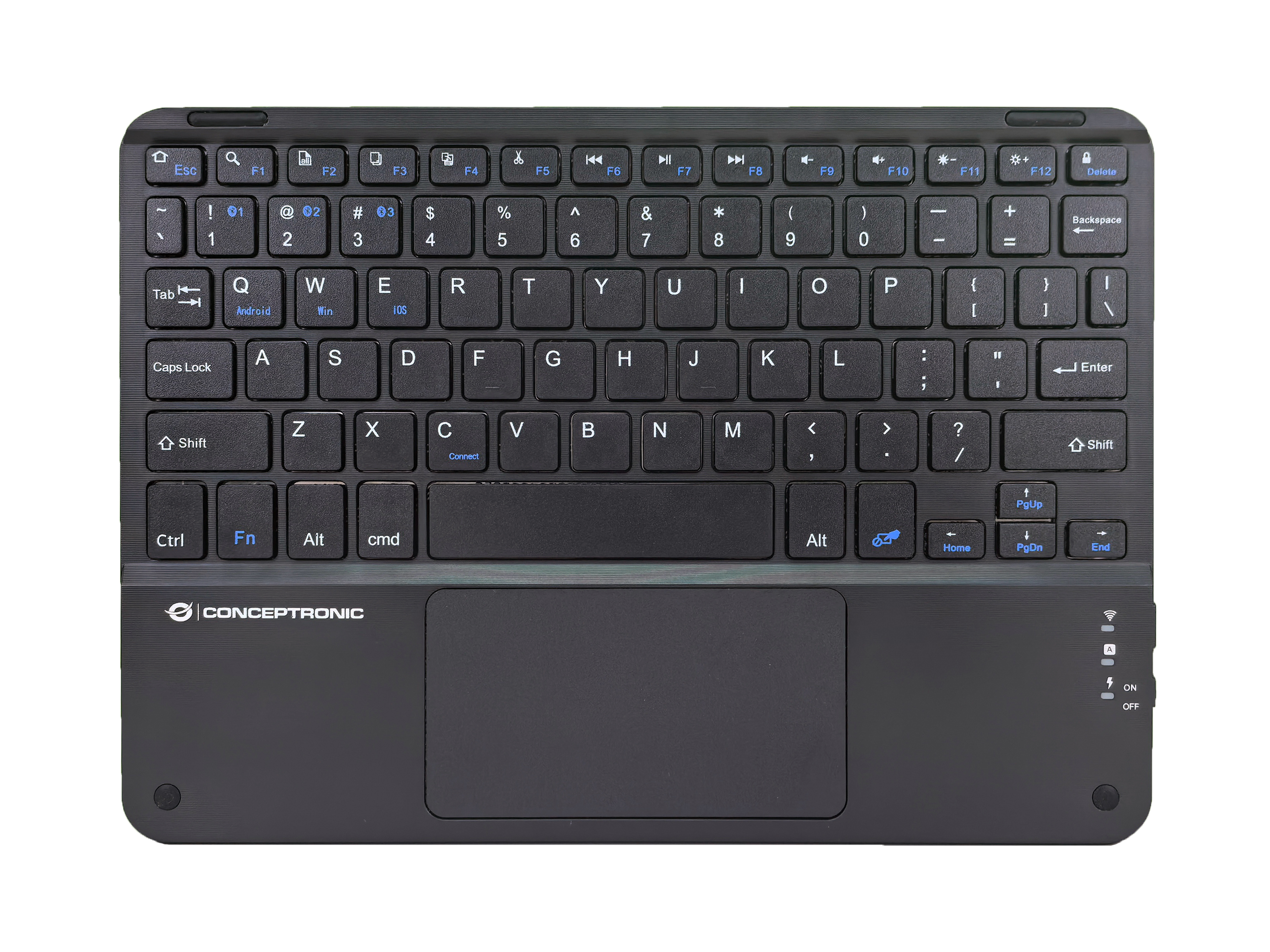 CONCEPTRONIC 10 Wireless Tastatur BT5.4 Layout US schwarz