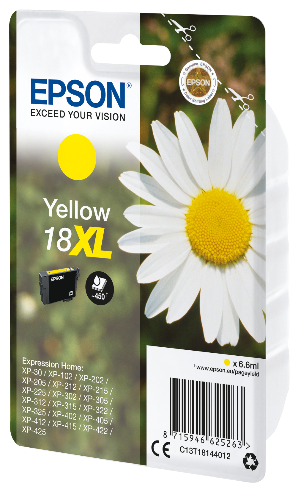 EPSON 18XL / T1814XL (Gänseblümchen) gelb Druckerpatrone
