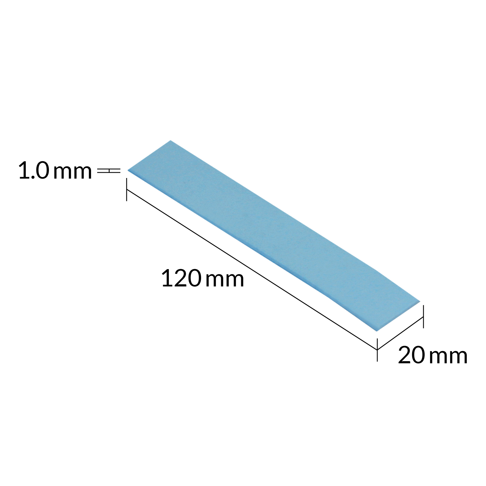 ARCTIC Thermal Pad TP-3 120*20mm (1,0mm) 4erPack