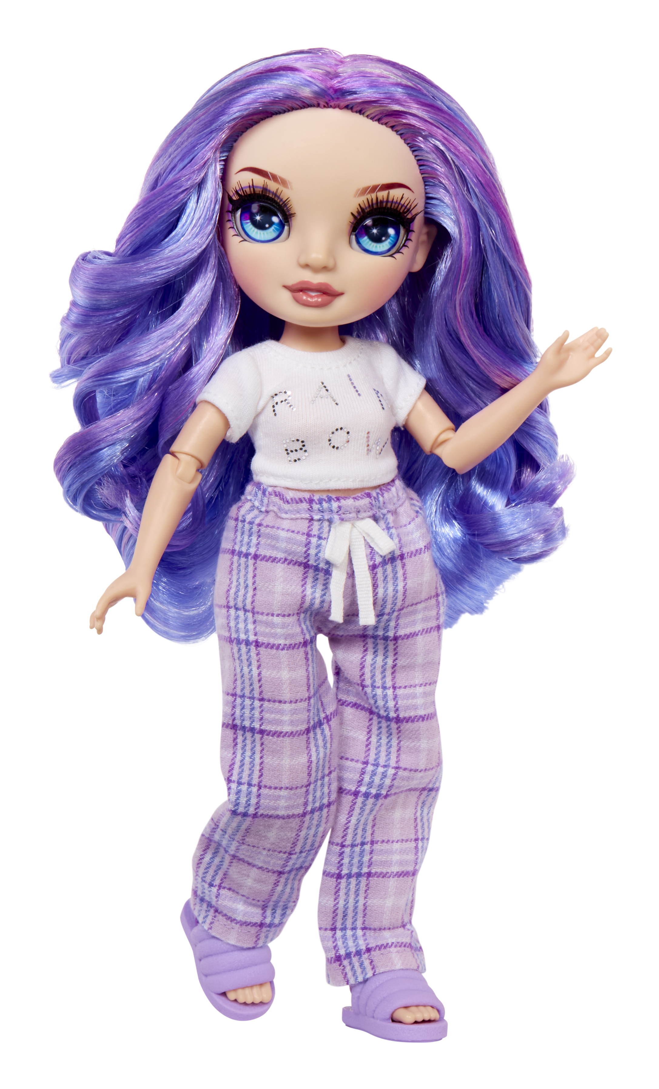 Rainbow High Junior High PJ Party - Violet (Purple), Puppe