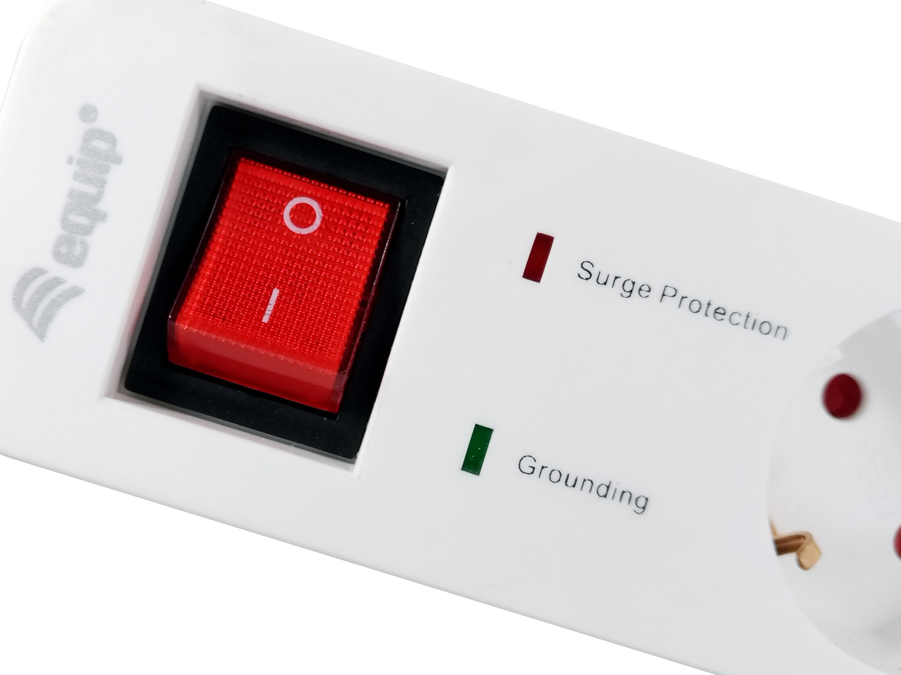 Equip Steckdosenleiste 5xSchuko/2xUSBA+Switch->St.90°CL ÜSS