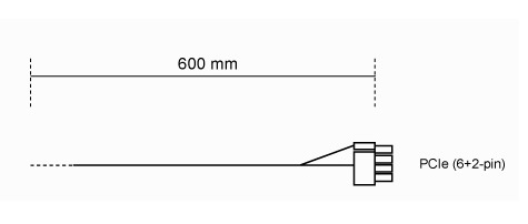 Power Kabel CP-6610 1x PCle 6 + 2