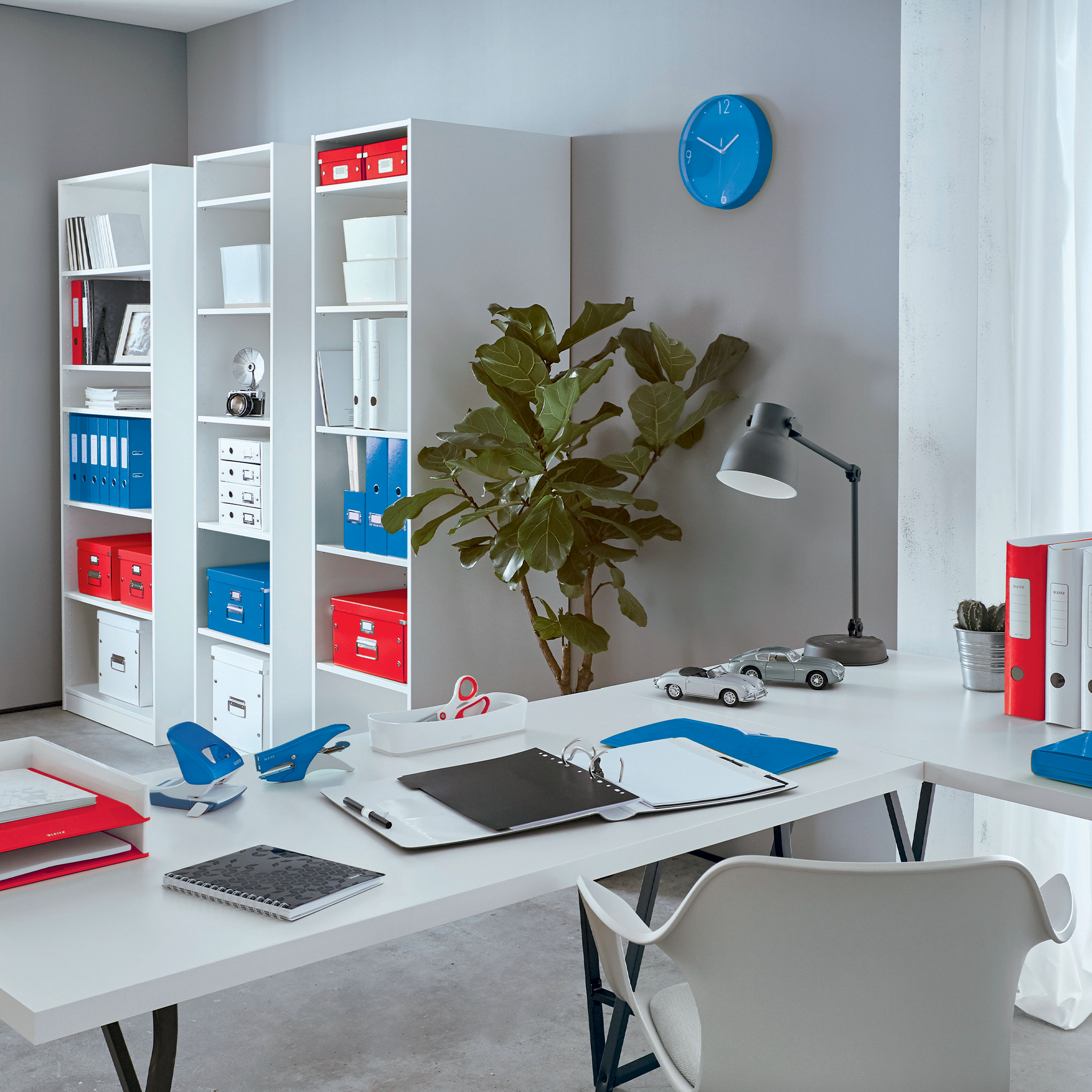 LEITZ Heftzange 5531 WOW rot-metallic, 1 St.