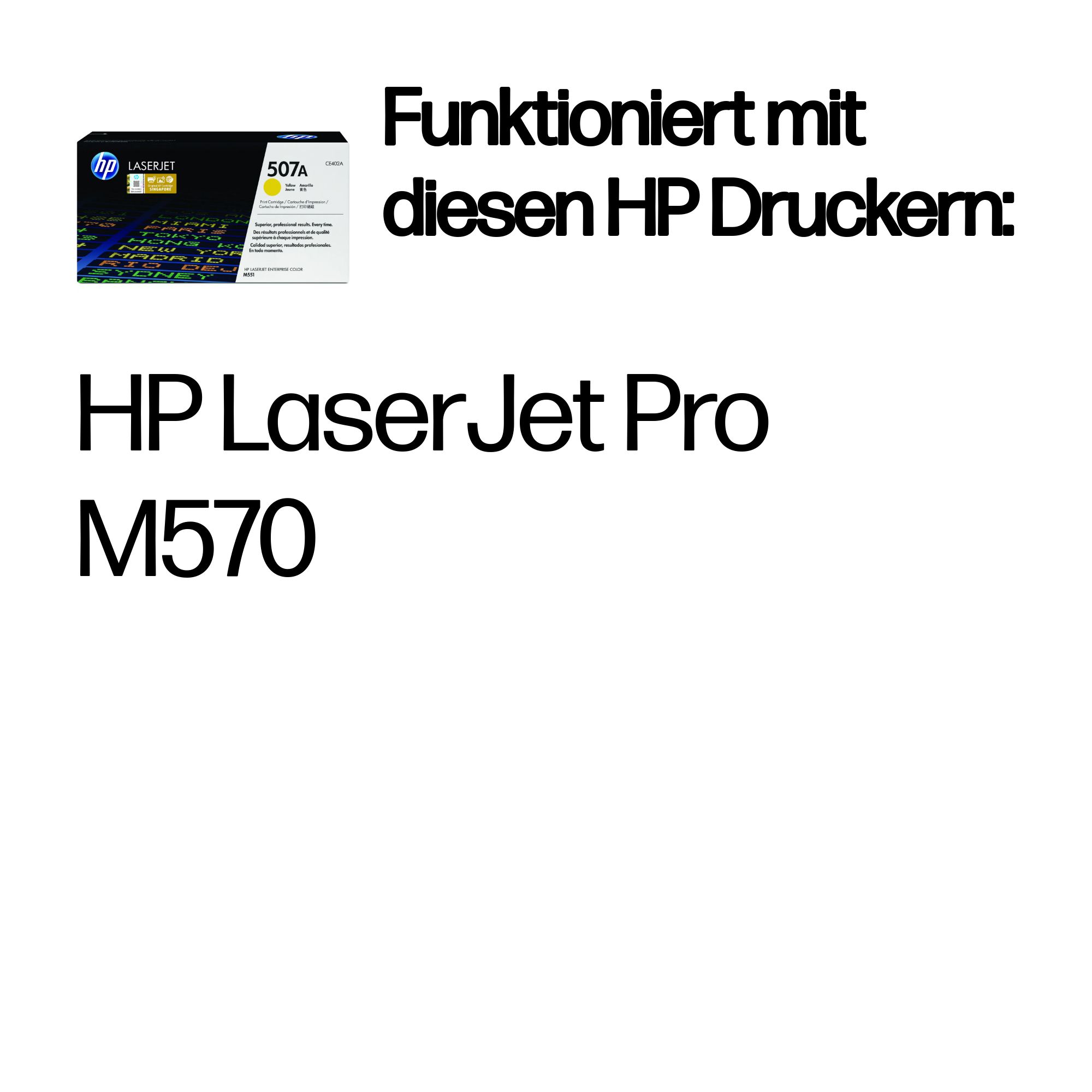 HP 507A (CE402A) gelb Tonerkartusche
