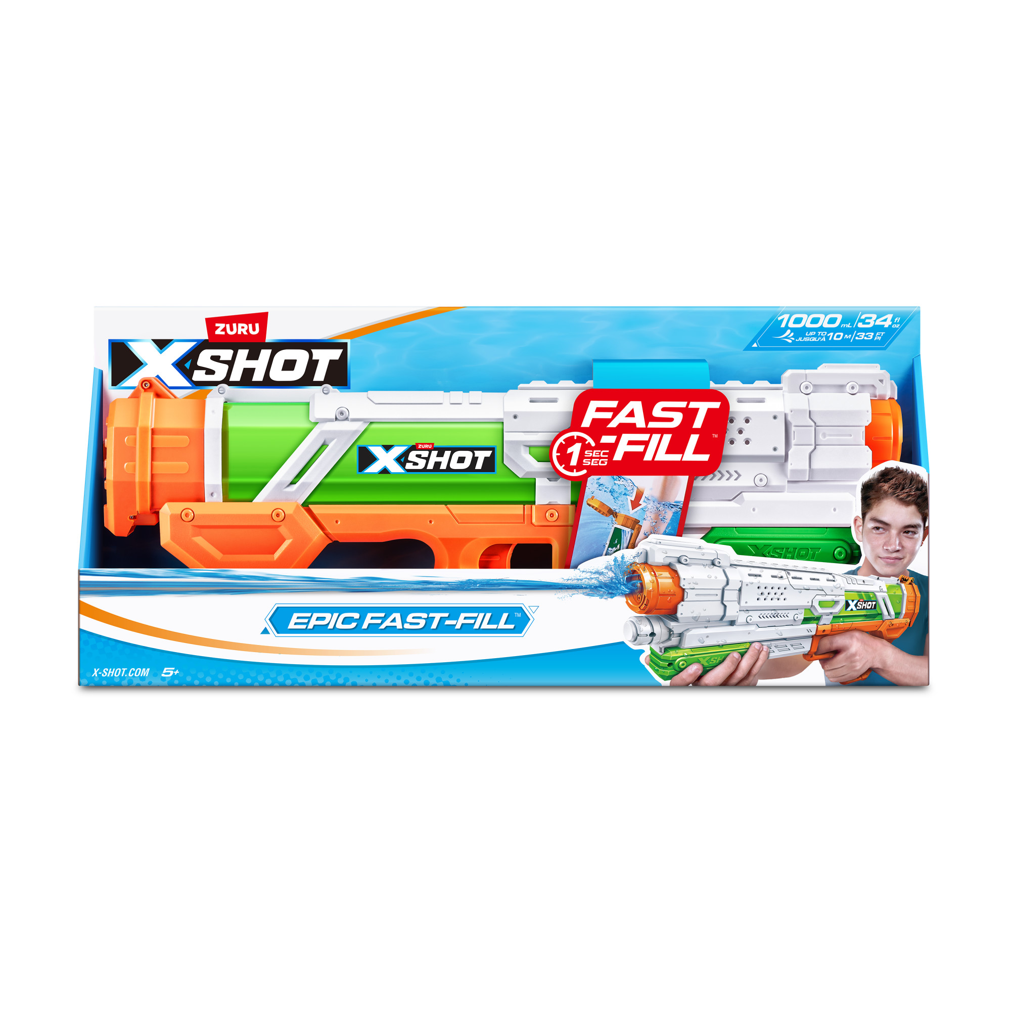 ZURU™ Wasserpistole XSHOT Epic Fast Fill mehrfarbig, 1 St.