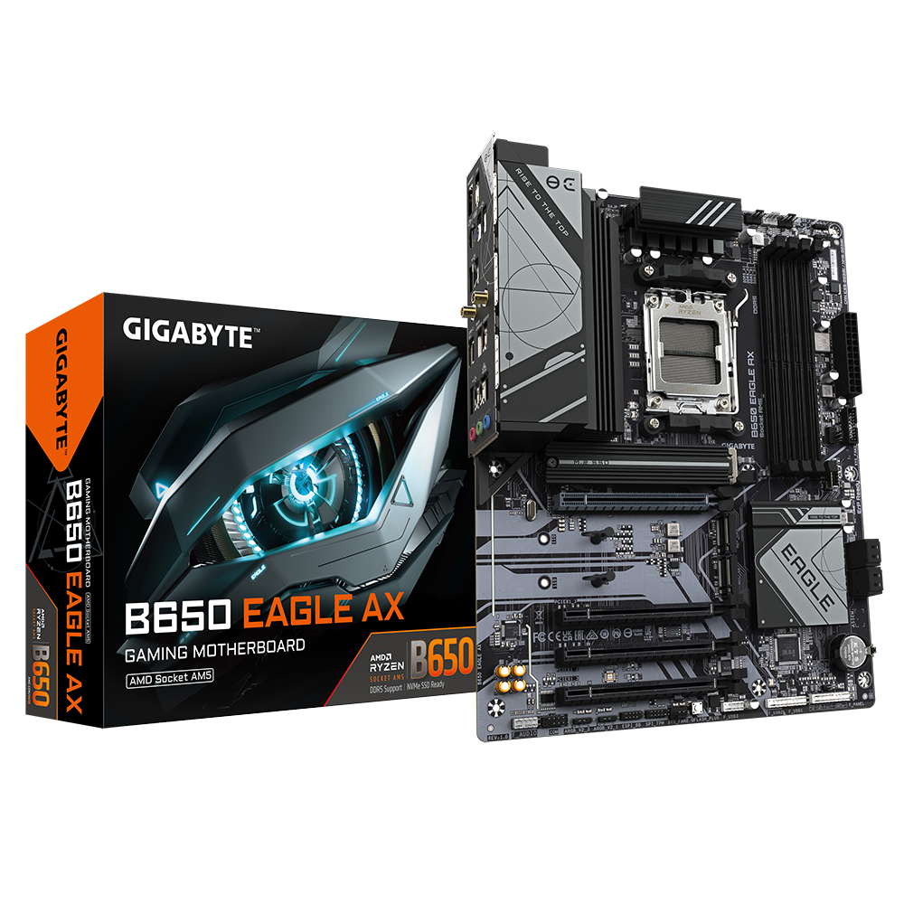 GIGABYTE B650 EAGLE AX AM5 4xDDR5 ATX HDMI DP WIFI USB MB