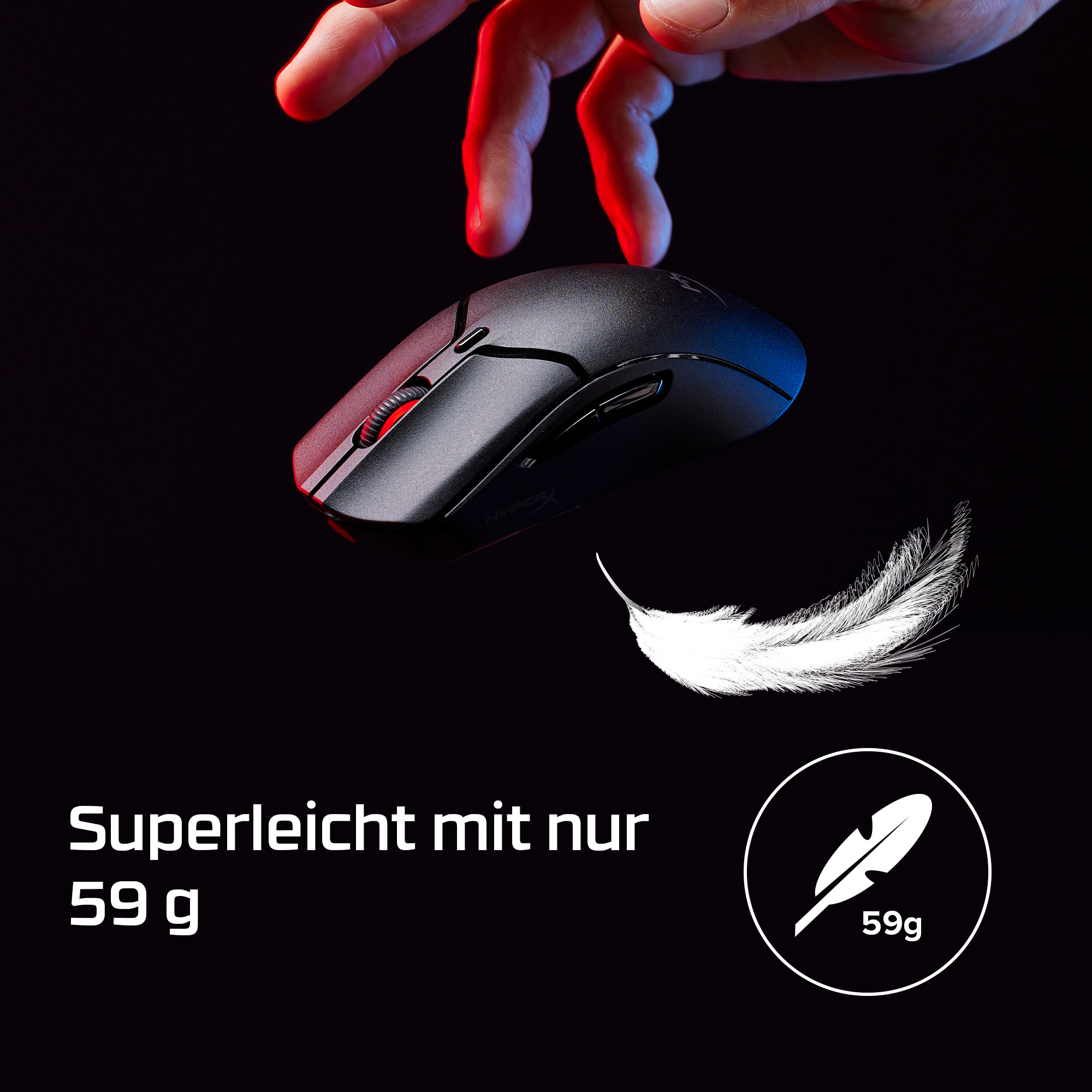 HP HyperX Pulsefire Haste 2 Mini Wireless Black Gaming Mouse