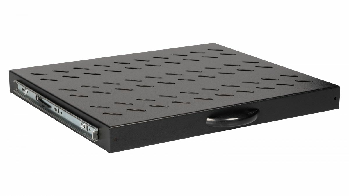 Equip 19 Fachboden aus. für Serverschränke 60cm 1U schwarz