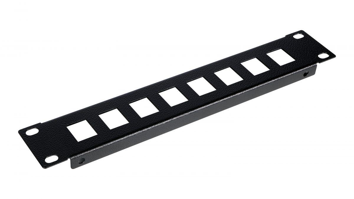 Equip 10 Patchpanel 8xRJ45 Keystone Jacks (leer) 1U schwarz