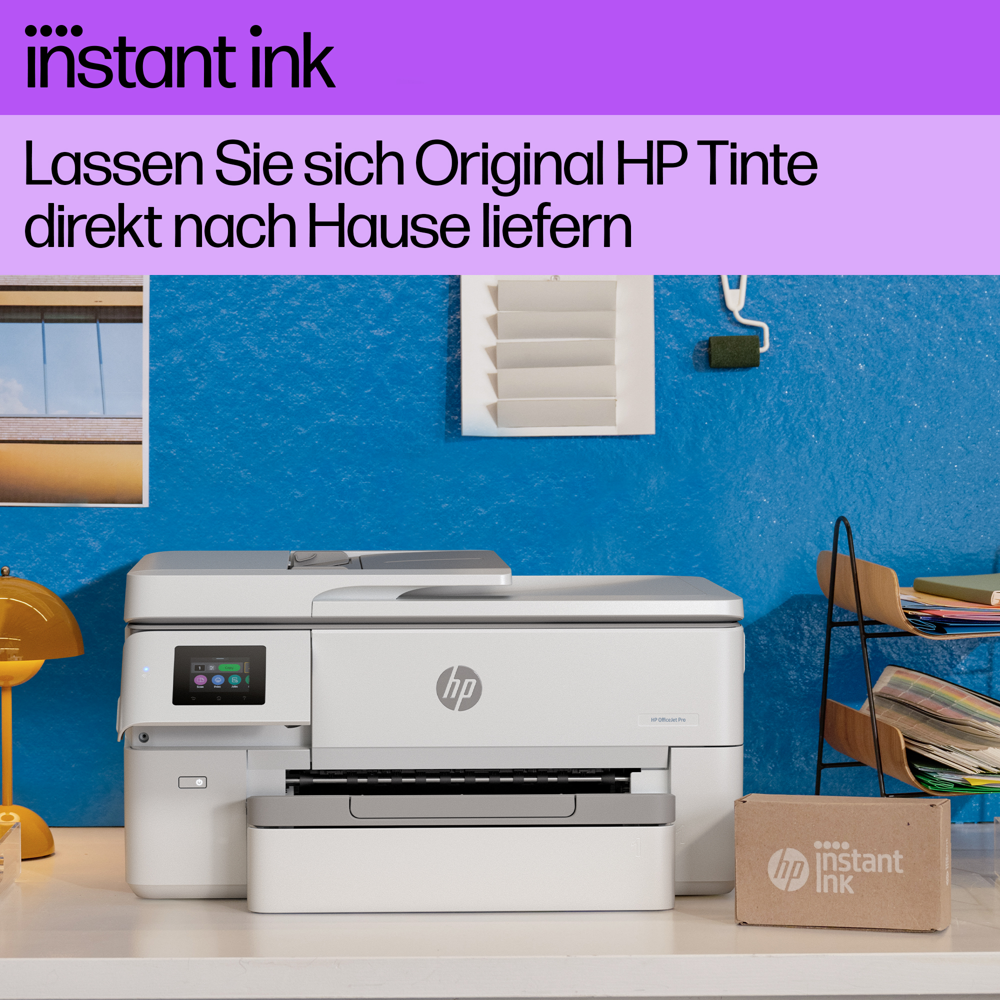 HP OfficeJet Pro 9720e All-in-One 3 in 1 Tintenstrahl-Multifunktionsdrucker weiß, HP Instant Ink-fähig
