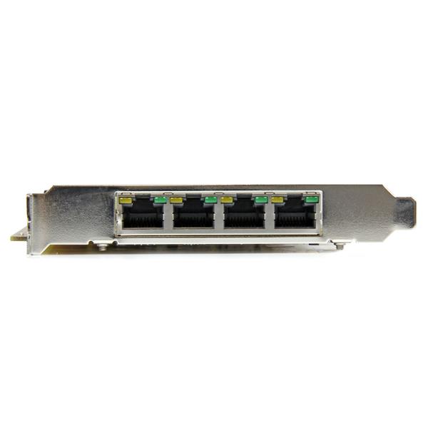 STARTECH.COM 4 Port Gigabit Power over Ethernet PCI Express Netzwerkkarte - PSE / PoE PCIe NIC - 4-fach (Quad) PCI-e Karte