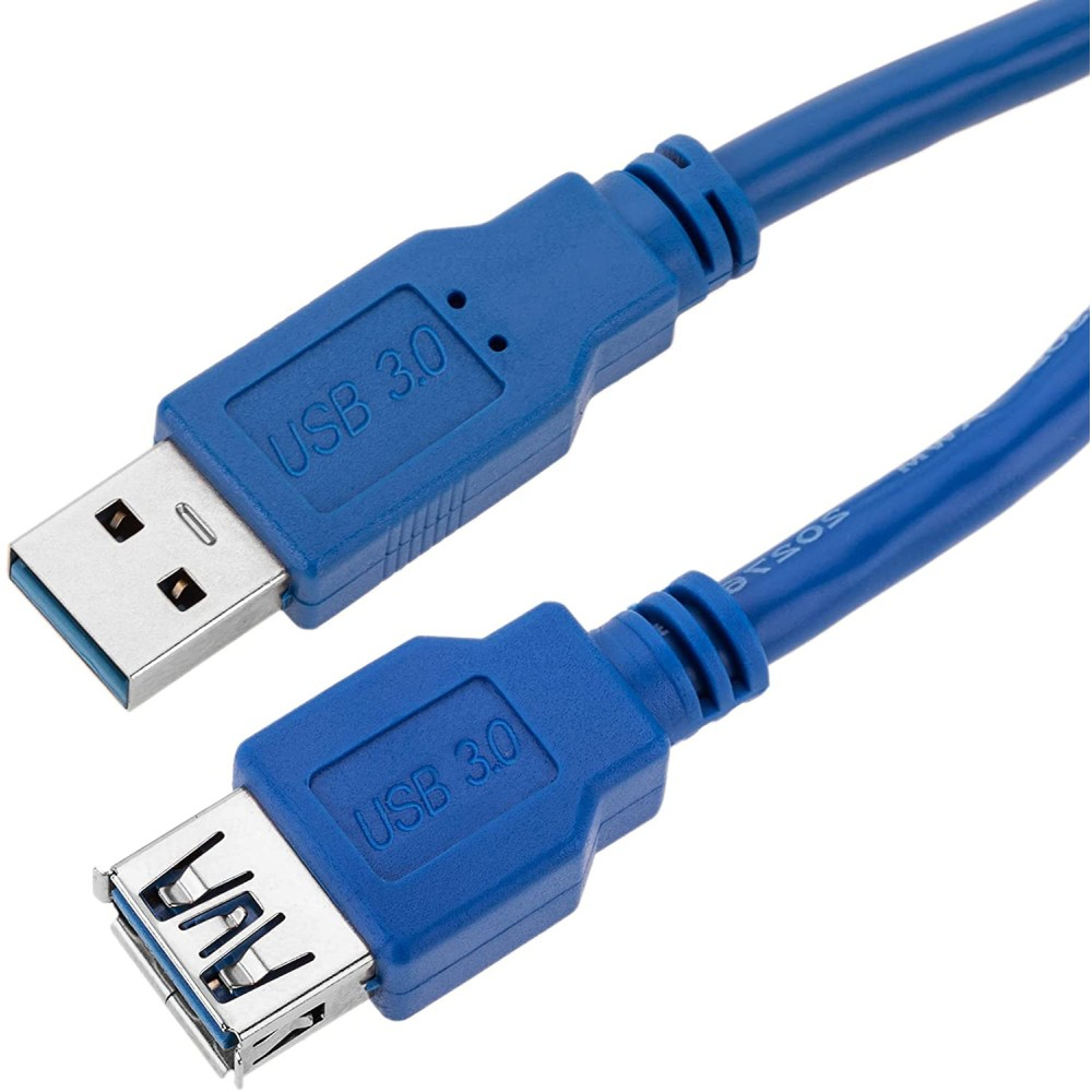 Techly USB3.0 Verlängerungskabel Stecker/Buchse TypA 1m blau