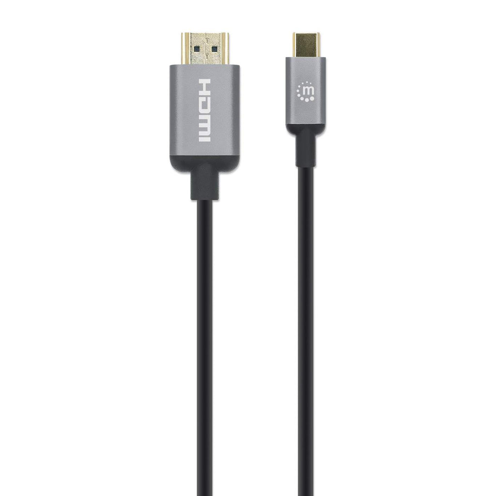 MANHATTAN 4K@60Hz USB-C auf HDMI-Kabel Stecker/Stecker 1m