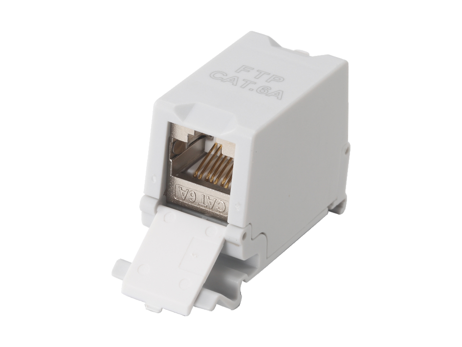 Equip Keystone-Koppler geschirmt Cat6A 1xRJ45 DIN gr