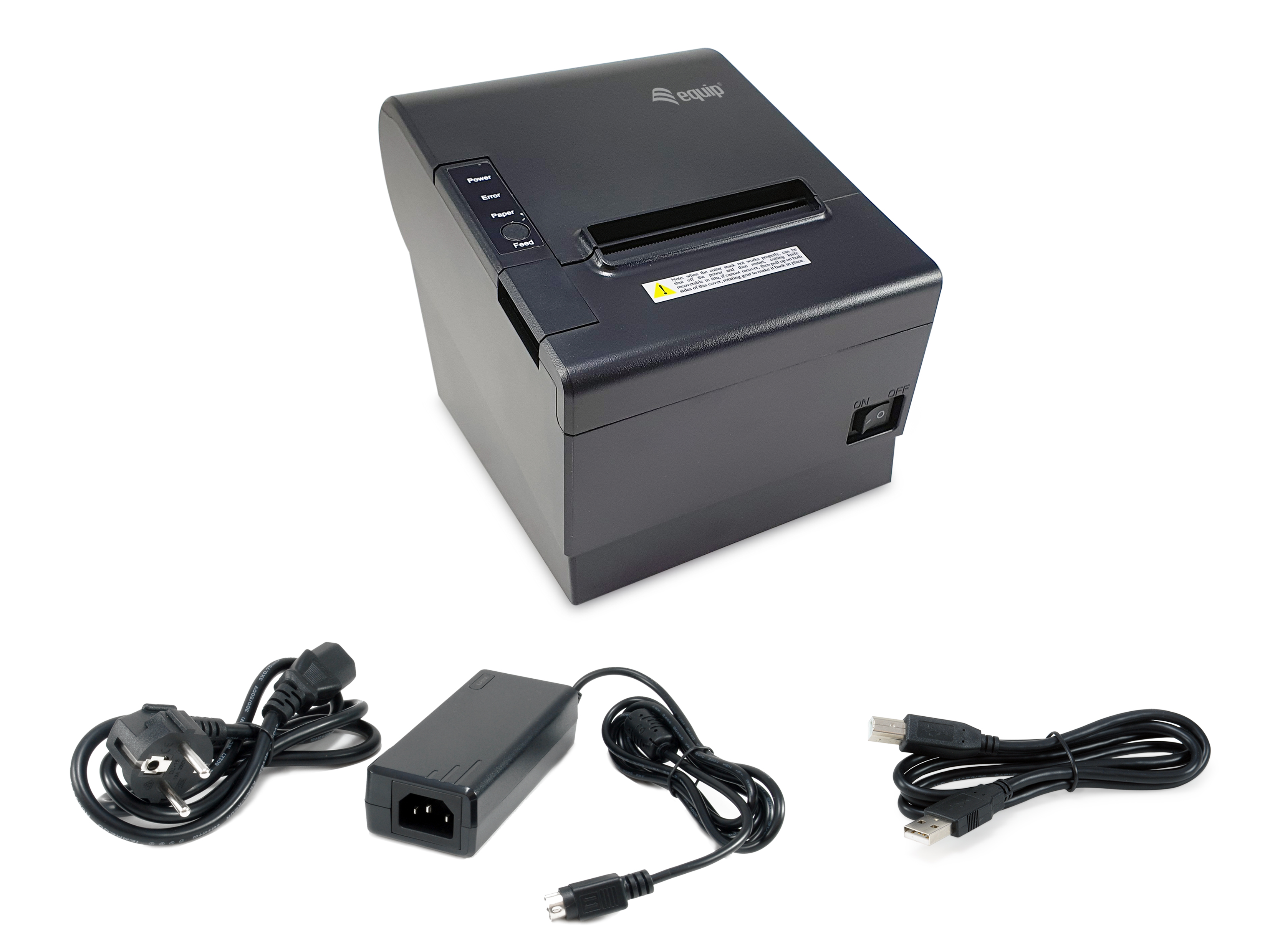 Equip Thermodrucker 80mm USB/RJ11/Bluetooth/WiFi schwarz