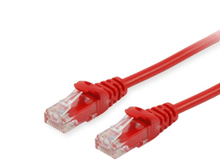 Equip Patchkabel Cat6 U/UTP 2xRJ45 0.15m rot PVC Polybeutel