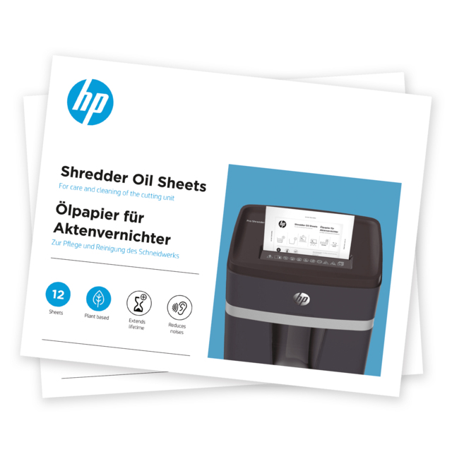 HP Aktenvernichter Öl-Blätter